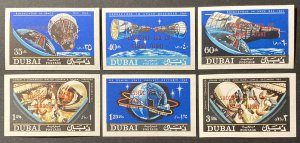 Dubai 1966 #Mi 243-8 Imp O/P, Gemini 6 & 7, MNH.