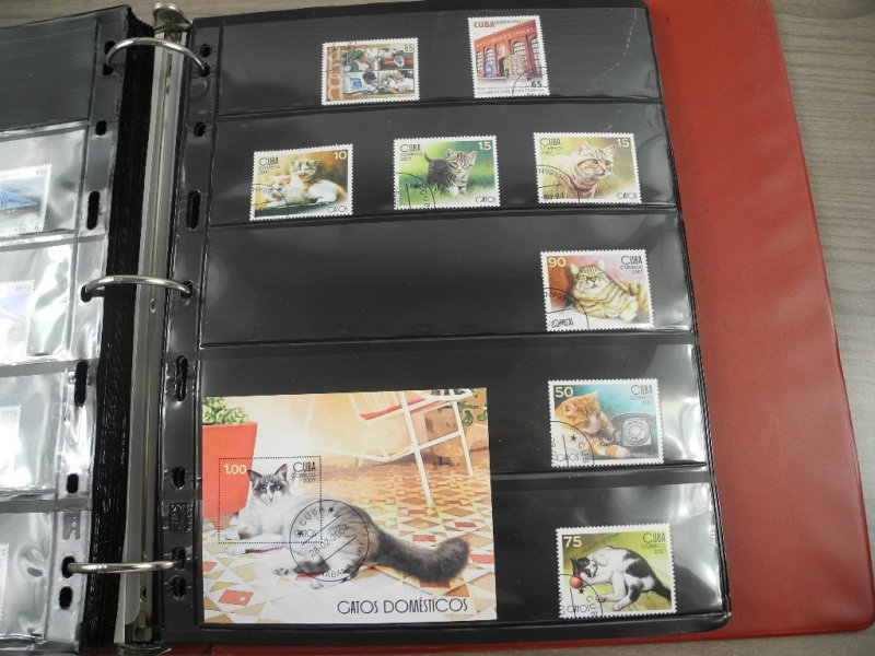 CUBA(2002-2008), Stamp Collection in stock pages(Kenmore binder)