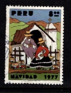 Peru - #640 Christmas 1977  - Used