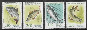 FRANCE 1990 Marine Life Fish Set Sc 2227-2230 MNH