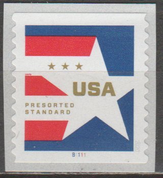 #5433, (PL# Single- B1111). Presort Star/Flag MNH (.10 cent)