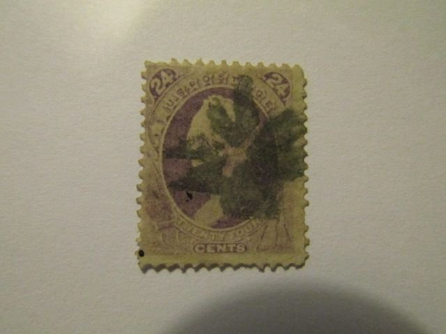 U.S. Used Stamp Scott #153 24c, SCV $225.00,