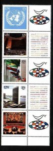 United Nations New York-Sc#857a- id8-unused NH set+ labels-Flags-2003-