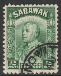 Sarawak Scott 110 - SG107, 1934 Charles Brooke 2c Green used