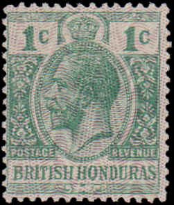 British Honduras #85, Incomplete Set, 1915, Hinged