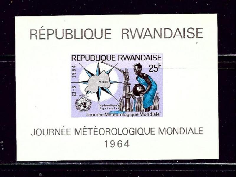 Rwanda 54A MNH 1964 Meteorology S/S