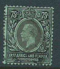 East Africa & Uganda SG 52b Used  on blue green olive back