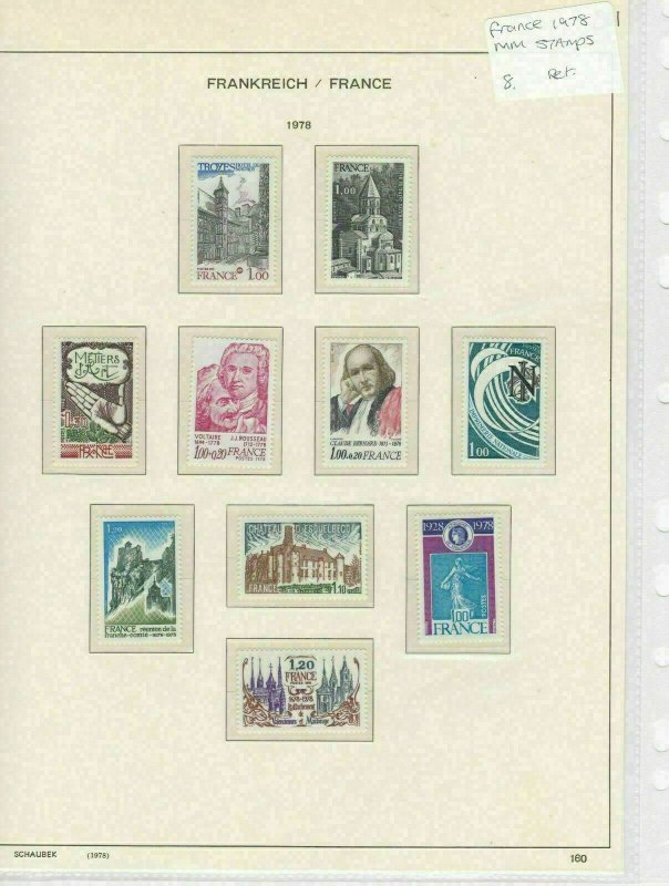 France 1978 MM Stamps Ref: R6824