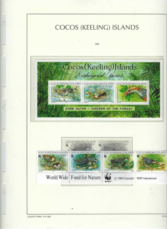 COCOS-KEELING IS-1963-1969/1979-1982/1989-1992 (COMPLETE)- MNH LIGHTHOUSE BINDER