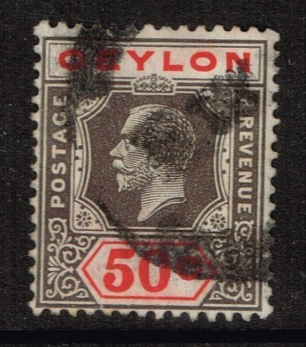 Ceylon SG# 353a, DIE I used.    Lot 01182015