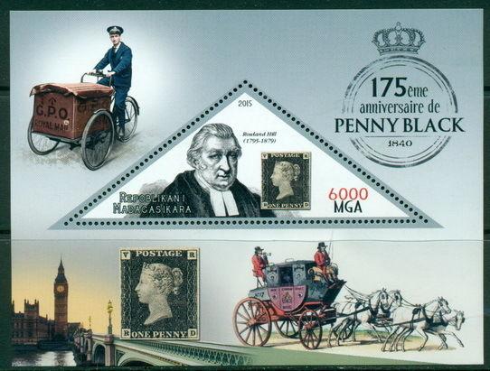 Madagascar MNH s/s - Penny Black and Rowland Hill