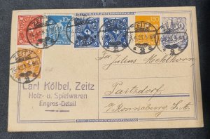 germany 3 postcards inflation stamps  1920s' - great items!!! #694