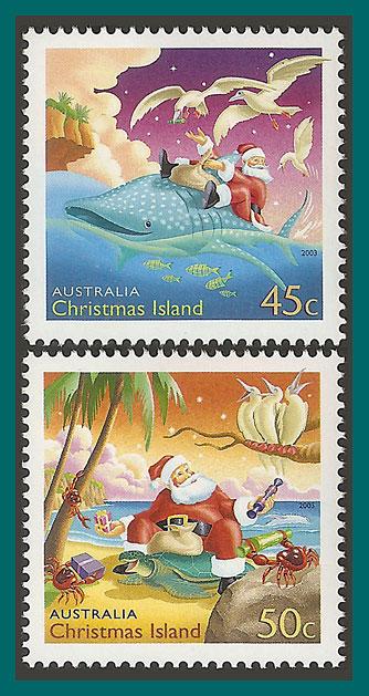 Christmas Island 2003 Christmas, MNH #443-444,SG526-SG527