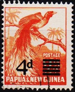 Papua New Guinea.1957 4d on 2 1/2d S.G.16 Fine Used