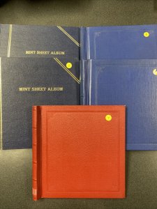 5x Mint Sheet Albums - ( One Empty )