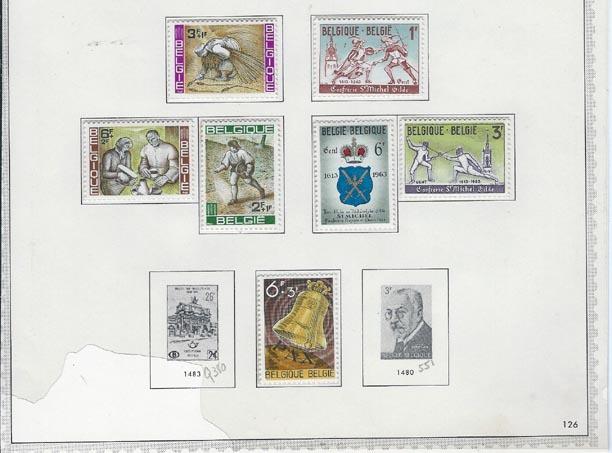 Belgium. Collector assembled mint sets '60//'63 in mounts CV $22.00