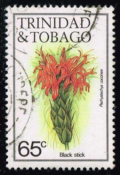 Trinidad & Tobago #399 Black Stick Flower; Used (0.85)