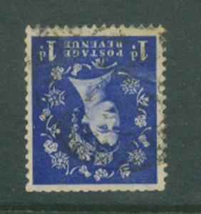 Great Britain QE II  SG 588wi graphite lined wmk inverted...