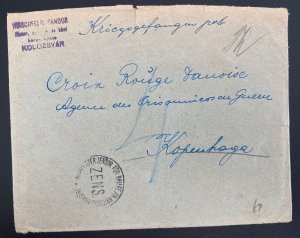 1940s Cluj-Napoca Romania Cover To Prisoner Of War Agency Copenhagen Denmark