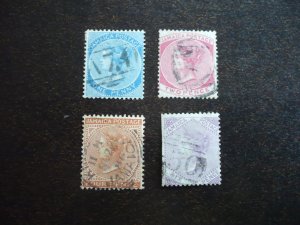 Stamps - Jamaica - Scott# 7,8,10,11 - Used Part Set of 4 Stamps