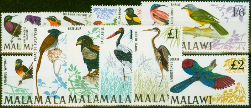 Malawi 1968 Birds Set of 14 SG310-323 Very Fine MNH