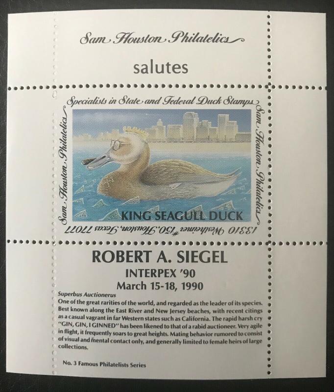 Sam Houston Philatelics salutes Interpex '90 March 15-18, 1990 MNH