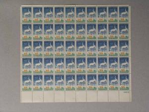 Whooping Crane Cat. #1098 Full Mint Sheet