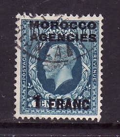 GBOA-Morocco Agencies-Sc#433-used 1fr on 10p Prussian blue-KGV-1935-7-