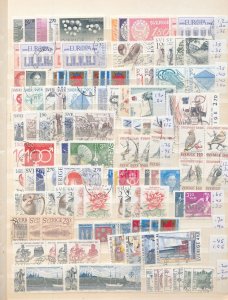 Sweden 1980/90 Used Collection Birds Art Sport (Apx 600+Stamps) ZK1463