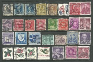 U.S./ 30 Stamps/ USED