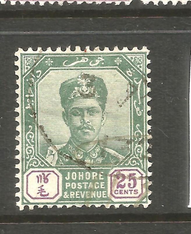 JOHORE  1896-99  25c  SULTAN  FU  SG 47