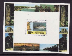 Tanzania-Sc#241-unused NH sheet-Maps-Ships-Revolution ann