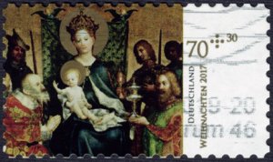 Germany #B1136 70c + 30c Used (Adoration of the Magi by Stefan Lochner)