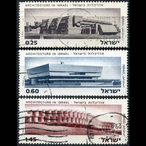 ISRAEL 1974 - Scott# 544-6 Architecture Set of 3 Used