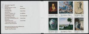 Sweden 1968a Booklet MNH Art, Paintings, Vase 