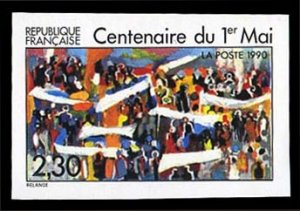 France, 1950-Present #2221 (YT 2644) Cat€23, 1990 Labor Day Centennial, imp...