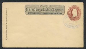 UNITED STATES (US) WELLS FARGO ON 2c WASH.ENVELOPE