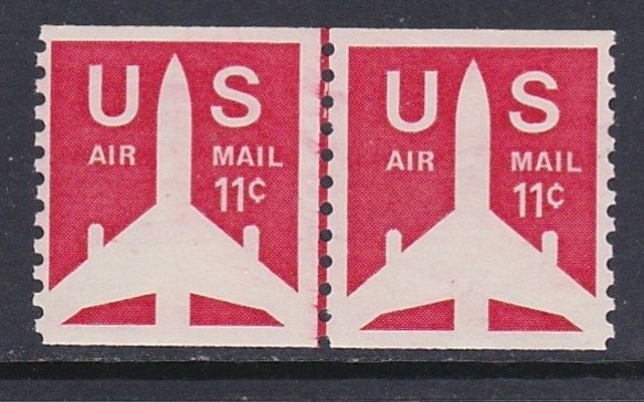 C82 Jet Airliner Coil Line Pair MNH