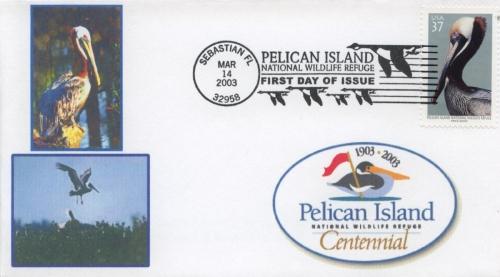 2003 Pelican Island NWR (Scott 3774) NBC FDC