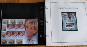 3 Albums Souvenir Sheets; Danna, Queen Elizabeth, Prince Charles and More