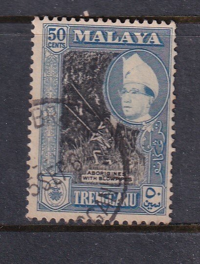 Malaya Trengganu 1957 Sc 82 50c Used