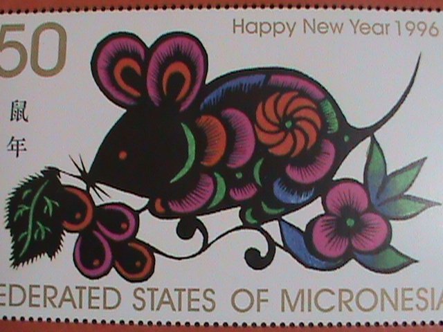 MICRONESIA-1996 SC#237 YEAR OF THE LOVELY RAT MNH-S/S VERY FINE
