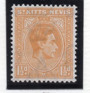 St Kitts Nevis 1938-50 Early Issue Fine Mint Hinged 1.5d. 027820