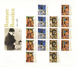 US Stamp #4566-9 MNH - Art of Romare Bearden Full Sheet of 16