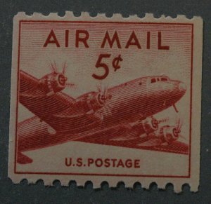 United States #C37 5 Cent Coil Airmail Very Fine Centering MNH