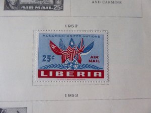 Liberia 1892-1976 Stamp Collection on Scott International Stamp Album Pages