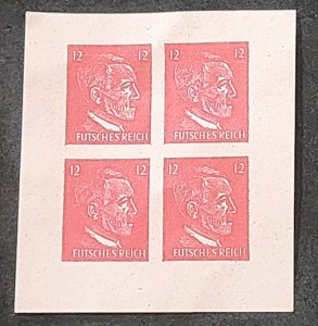 Nazi Germany Third Reich NSDAP Propaganda Adolf Hitler stamp block German