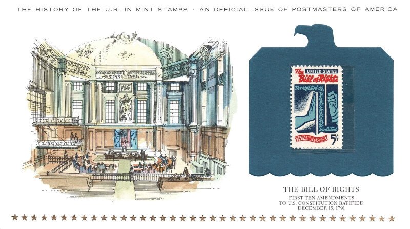 THE HISTORY OF THE U.S. IN MINT STAMPS THE BILL OF RIGHTS