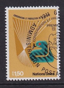 United Nations  Geneva  #112 cancelled 1982 nature protection 1.50fr