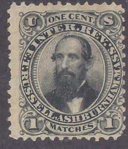 MATCH stamp: RO163a 1c E. T. Russell RO163 nice impression